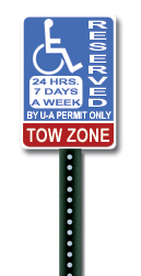 Example of a Handicapped Parking Permit Sign